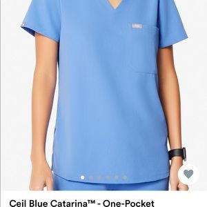 Ceil Blue Figs Scrubs XS